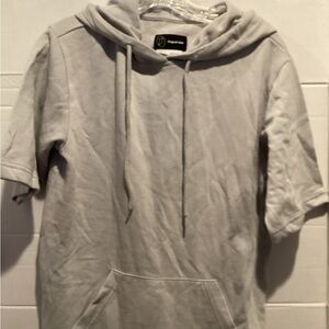 Ladies original use Gray Hooded Sweatshirt with Pocket size x small